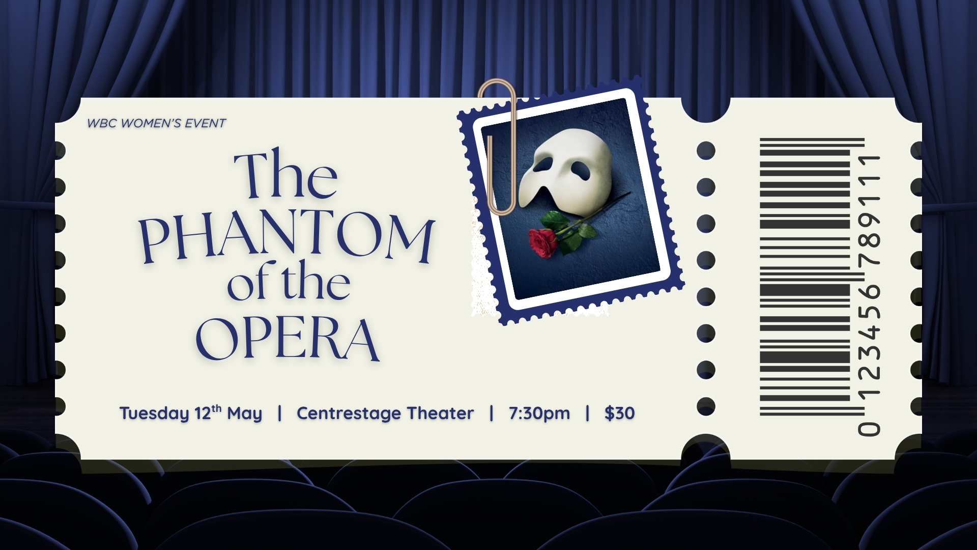 WBC Women’s Event – The Phantom of the Opera
