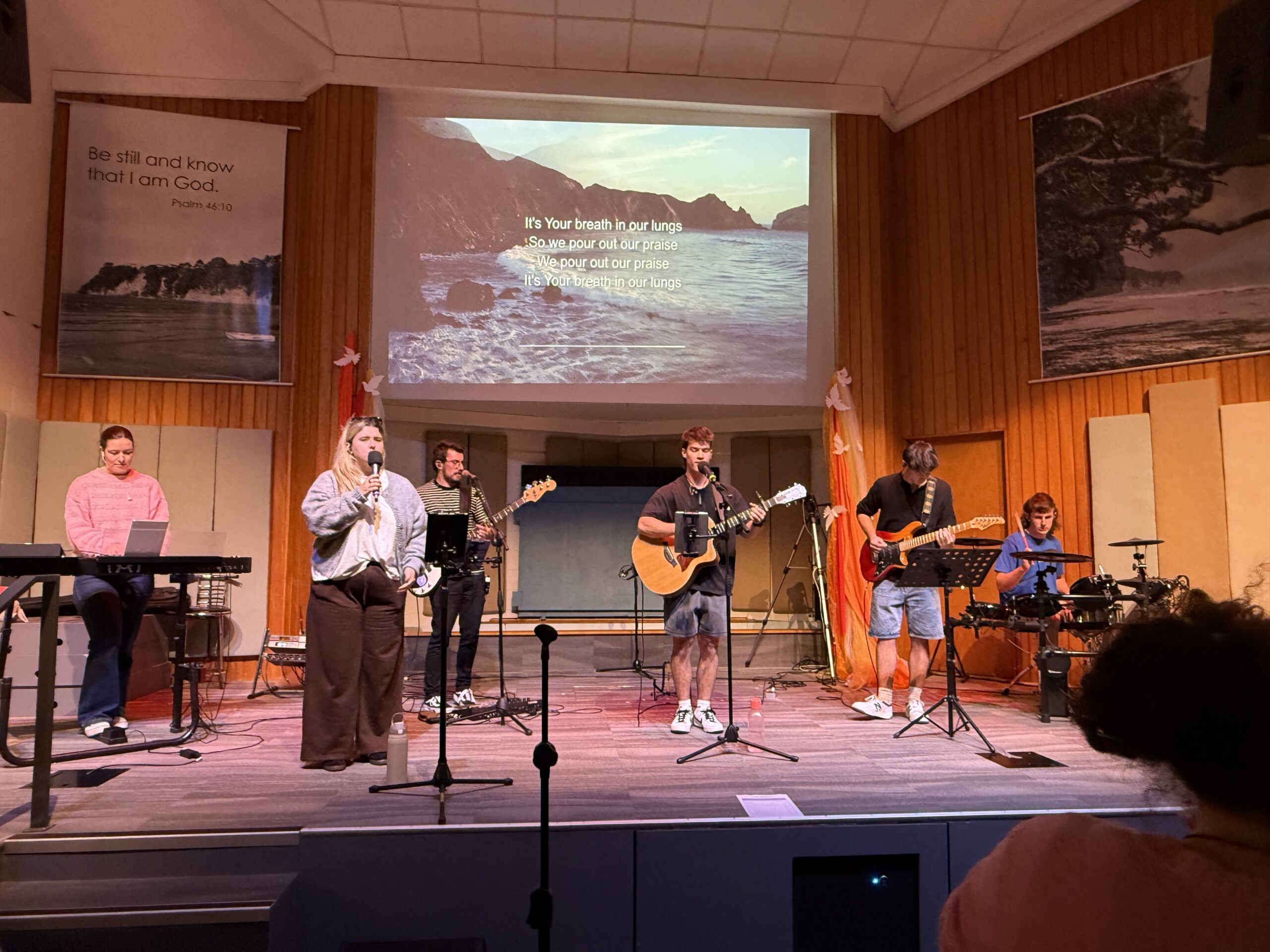 Worship service at WBC